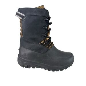 The North Face Yukiona Mid Boots in black with gold detailing Women's Size 7